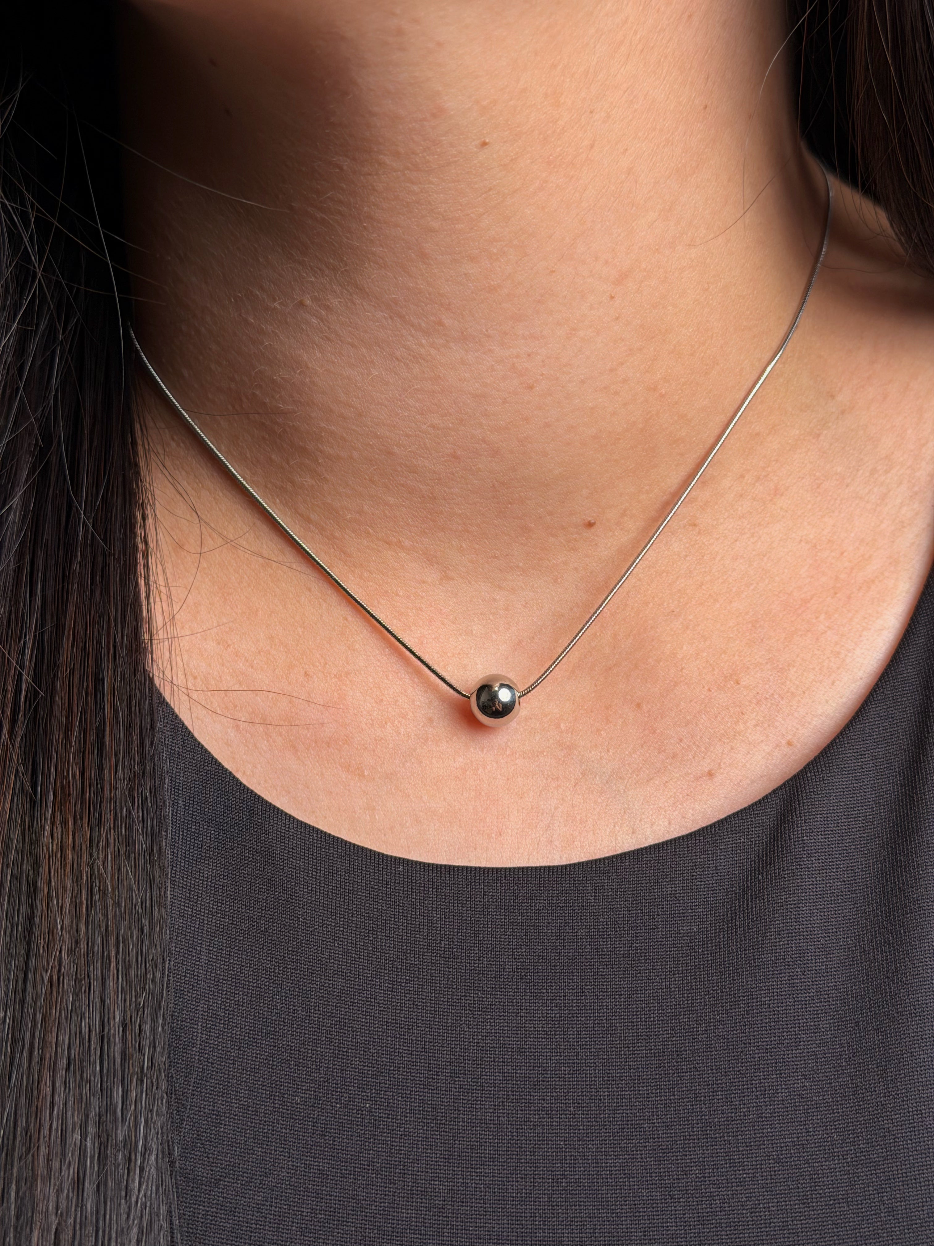 Cadena Aura Point Silver